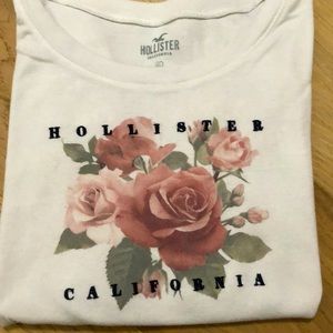 Embroidered Rose Hollister Logo Shirt